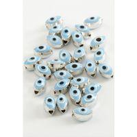 Oval Nazar Mineli Bileklik ve Kolye Ucu Aparatı 1 Adet