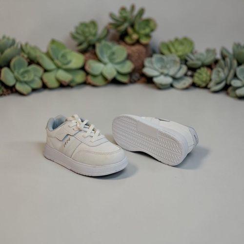 Alessio 048pf Beyaz Renk Bağcaklı Fuspetli Çocuk Spor Ayakkabı