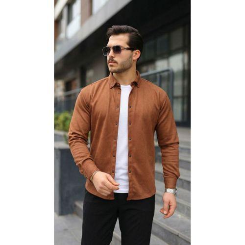 Erkek Uzun Kollu Süet Gömlek