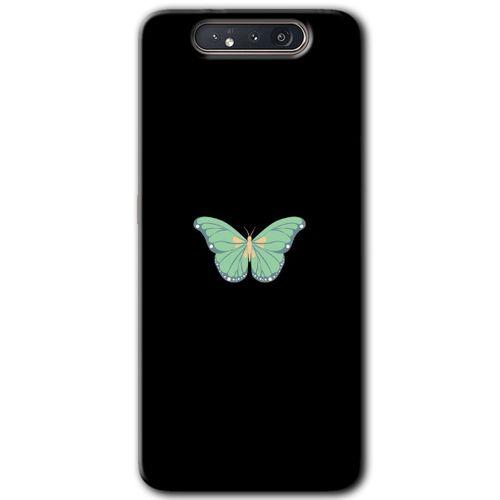 Potkal Hediye Fabrikası Samsung Galaxy A80 HD Baskılı Kılıf + 9D Tam Ekran Koruyucu - Butterfly Tree