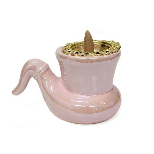 Buhurdanlık Seramik Puro Model  Altın Kapak Dekorlu