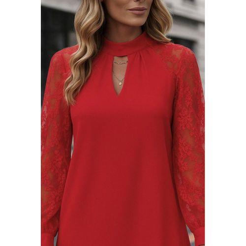 Kadın Uzun Kollu Damla Detaylı Sandy Mini Elbise