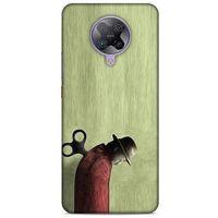 Xiaomi Poco F2 Pro Kılıf Depresyon (48) Bumper Kılıf Kahve Yeşil