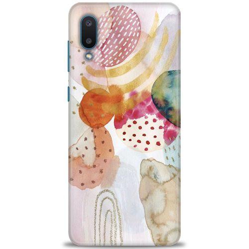Samsung Galaxy A02 Kılıf HD Baskılı Kılıf - Sanatsal Çalışma + Tam Ekran Koruyucu