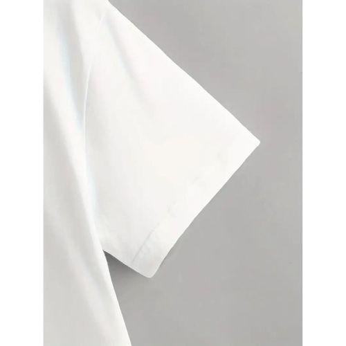 Erkek Kısa Kollu Bisiklet Yaka Baskılı Süprem Tişört