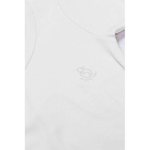 Bistyle Organik Natural Basic Style Kruvaze Uzun Kol Body Bs17102 Beyaz