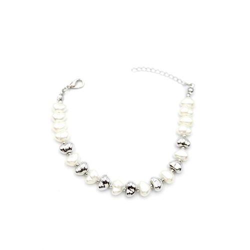 İnci Bileklik - Gümüş