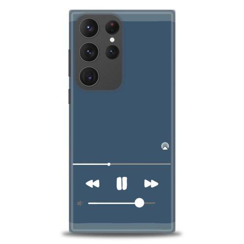 Samsung Galaxy S23 Ultra Kılıf HD Baskılı Kılıf - Müzik Çalar + Tam Ekran Koruyucu