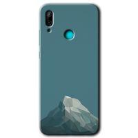 Huawei P smart 2019 Kılıf HD Desen Baskılı Arka Kapak - Alone Mountain + Kırılmaz Cam