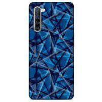 Oppo Reno 3 Pro 5g Uyumlu Kılıf Mavi Delisi (46) Core Armor Kılıf Geometrik