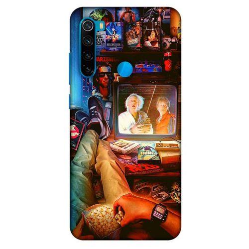 Retro (35) Desen Fit Design Kılıf Renkli Xiaomi Redmi Note 8 Kılıf