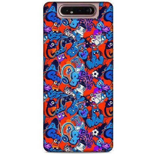 Graffitix (15) Desenli Silikon Kapak Samsung Galaxy A80 Kılıf