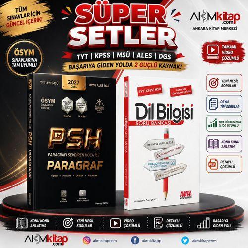 Paragrafı Sevdiren Hoca TYT AYT MSÜ KPSS ALES DGS Paragraf ve AKM Dil Bilgisi Soru Bankası Seti 2 Kitap
