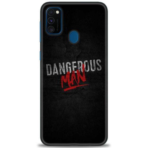 Samsung Galaxy M30S Kılıf HD Baskılı Kılıf - Dangerous Man + Tam Ekran Koruyucu