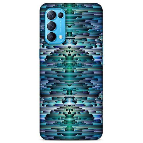 Lopard Oppo Reno 5 5G Uyumlu Kılıf PiXel (20) Koruyucu Kılıf Mavi