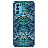 Lopard Oppo Reno 5 5G Uyumlu Kılıf PiXel (20) Koruyucu Kılıf Mavi