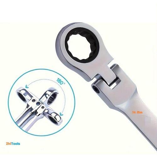 Zhltools Hareketli Mafsallı Cırcır Anahtar 14 mm Chrome Vanadium