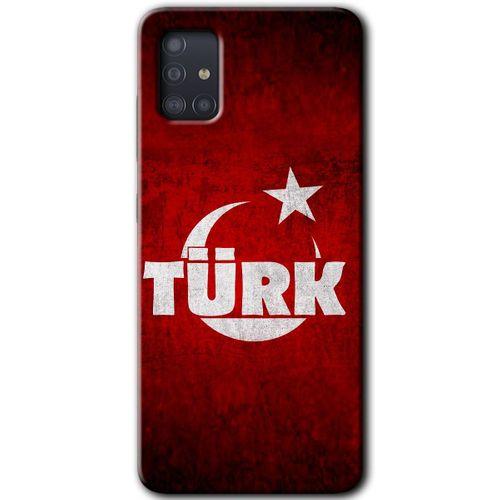 Samsung Galaxy A51 HD Baskılı Kılıf + 9D Tam Ekran Koruyucu - Ayyıldız Türk