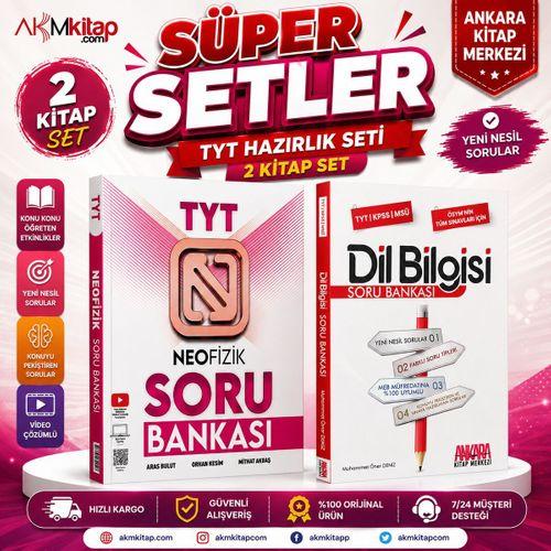 NeoFizik Yayınları TYT Fizik ve AKM Dil Bilgisi Soru Bankası Seti 2 Kitap
