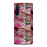 Realme 6 Uyumlu Kılıf Romans (30) Silicone Case Pembe Yeşil