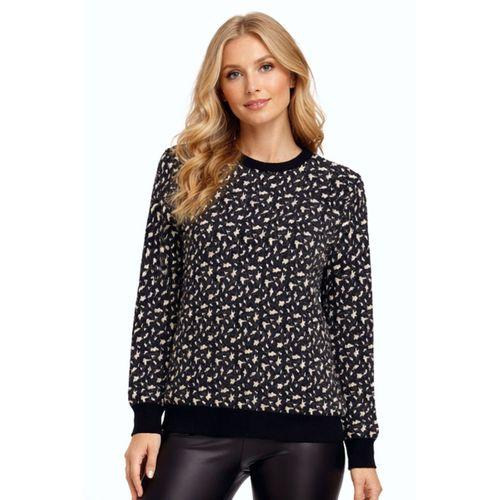 Kadın Leopar Desen Triko Kazak BGL-ST05287