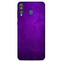 Samsung Galaxy M30 Uyumlu Kılıf Mor Delisi (2) Kabı Noktalı