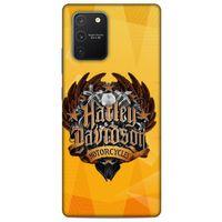 Samsung Galaxy S10 Lite Uyumlu Kılıf Motorsiklet (37) Silicone Cover Harley Davidson