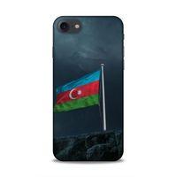 Apple Iphone 7 Uyumlu Kılıf Azarbaijan (27) Tasarımlı Kılıf Mavi Beyaz