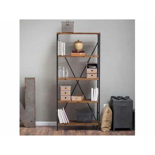 DOĞAL ESKİTME MASİF KİTAPLIK MODELİ