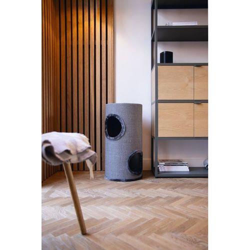 Beeztees Kedi Tırmalama ve Oyun Evi, Gri, 37x70cm