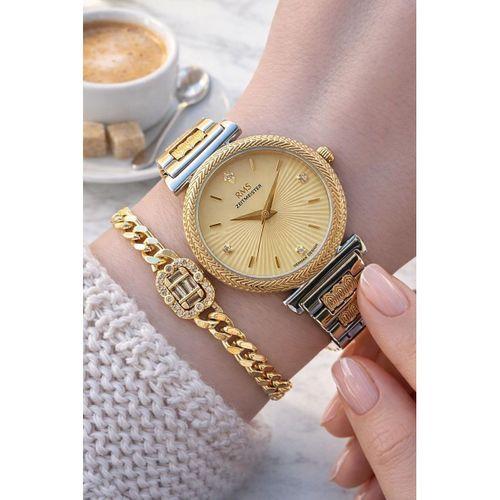 RMS Romanson 2 Yıl Garantili 5 Atm Suya Dayanıklı Kadın Kol Saati+Bileklik Hediyeli A.2137.45