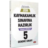 2024 Kaymakamlık Sınavına Hazırlık Tamamı Çözümlü 5 Deneme Sınavı Data Yayınları