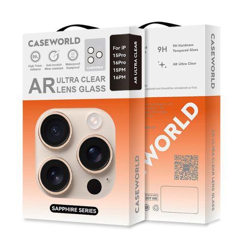 Apple iPhone 16 Pro CaseWorld Sapphire Serisi Anti Reflective Lens Koruyucu