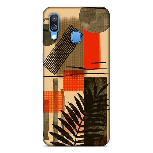 Lopard Samsung Galaxy A40 Uyumlu Kılıf Soyut Sanat (44) Desenli Tough Armor Kılıf