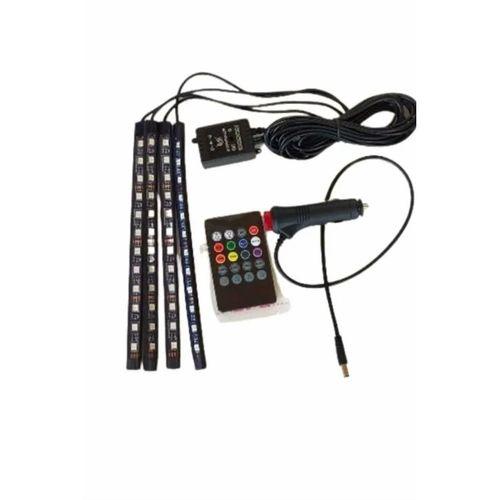 Araç İçi Ayak Altı Led 12 Led Işık Sese Müziğe Duyarlı Rgb Işıklı Aydınlatma Seti