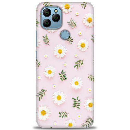 General Mobile GM 22 Kılıf HD Baskılı Kılıf - Papatyalar + Tam Ekran Koruyucu