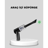 Mini Şarjlı Araç Süpürgesi – 120w Güçlü Motor, 5500pa Vakum Emiş, Yıkanabilir Filtre