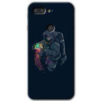 MRCİLETİSİM General Mobile GM 9 Pro Kılıf HD Desen Baskılı Arka Kapak + Temperli Cam - Astronot Kıyafeti