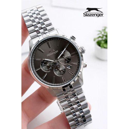 Slazenger İtalyan Tasarım Bileklik Hediyeli 2 Yıl Garantili 10 Atm Çelik Erkek Kol Saat ESE.1812.05