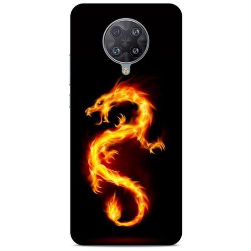 İnfinix Note 7 Kılıf Dragons (26) Tpu Silikon Kılıf Tatoo Ateş Ejderhası