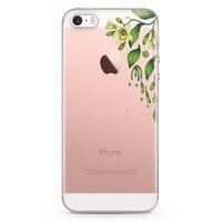 Apple iPhone SE Kılıf Vanilya Çiçeği Arka Kapak Koruma Desenli Full Koruyucu