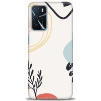 Oppo A16 Kılıf HD Baskılı Kılıf - Siyah Dal + Tam Ekran Koruyucu