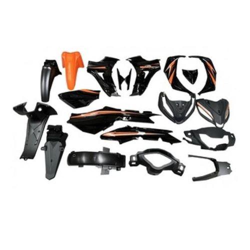 KUBA Kuba Kaporta Seti (Far+Stop Yok) Siyah-Turuncu Stickerlı Sniper