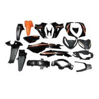 KUBA Kuba Kaporta Seti (Far+Stop Yok) Siyah-Turuncu Stickerlı Sniper