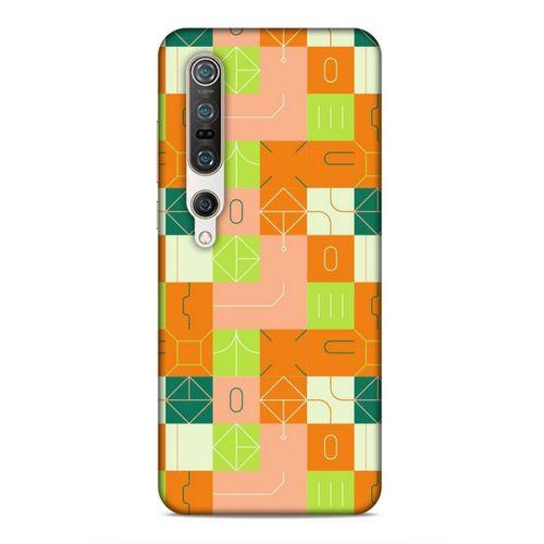 Xiaomi Mi 10 Pro Uyumlu Kılıf Insomnia (48) Bumper Kılıf Fıstık Yeşili Turuncu