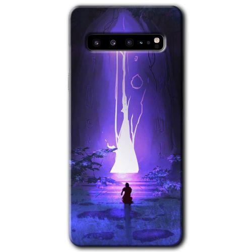 Galaxy S10 Plus Kılıf HD Desen Baskılı Arka Kapak - Wanderer Silhouette