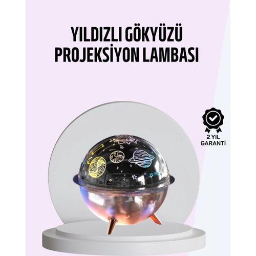 Usb Şarjlı Uzay Temalı Işık Projektörü Hava Nemlendirici