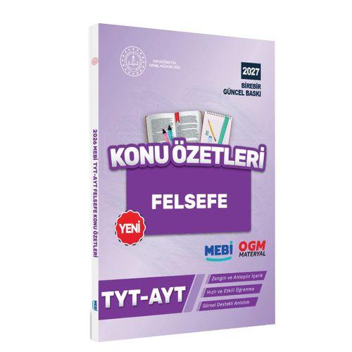 2027 YKS-TYT MEBİ-OGM Felsefe Pratik Konu Özet Kitabı RENKLİ A4 Boyut Görsel Destekli BASKI ÜCRETİ