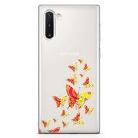 Samsung Galaxy Note 10 Kılıf Colorful Kelebek Arka Kapak Koruma Desenli Full Koruyucu