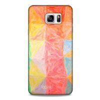 Samsung Galaxy Note 5 Kılıf Pastel Renkler (26) Tpu Silikon Kılıf Sarı Kırmızı